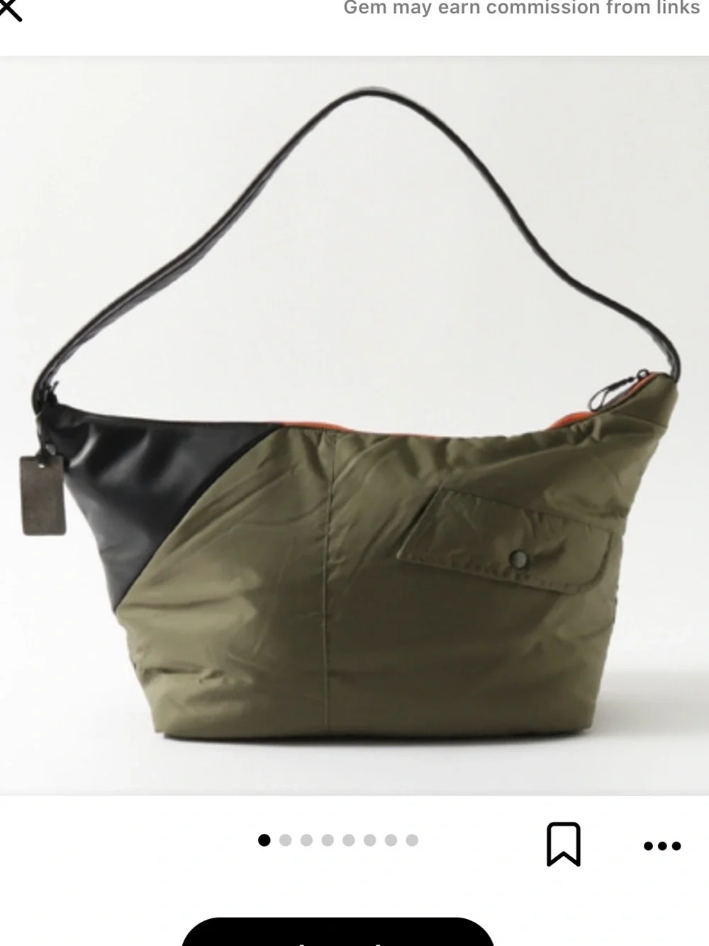 Minnessak JOURNAL STANDARD BAG Olive Green & Black NWOT